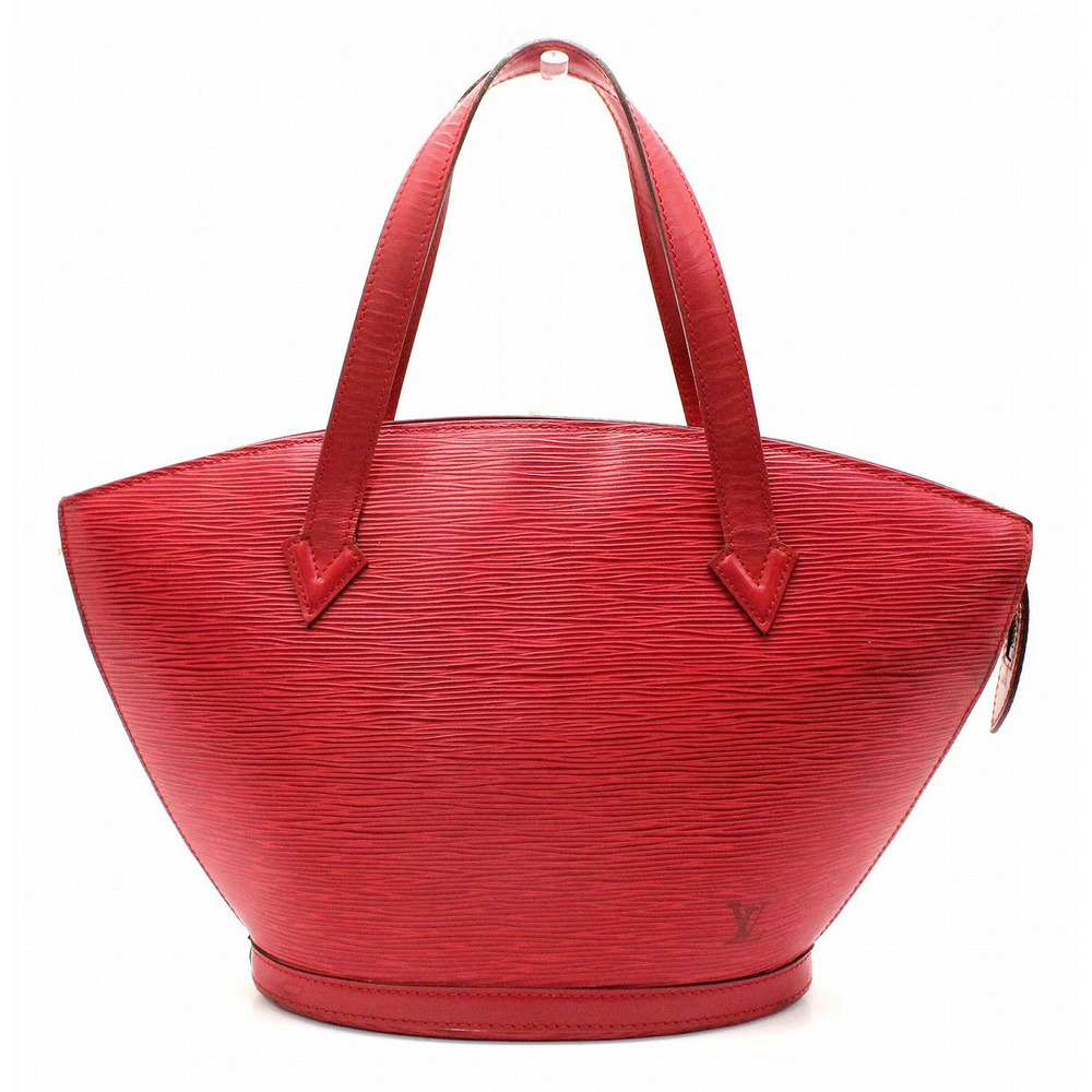 Louis Vuitton Epi Saint Jacques Tote Bag Handbag Shoulder Castilian Red